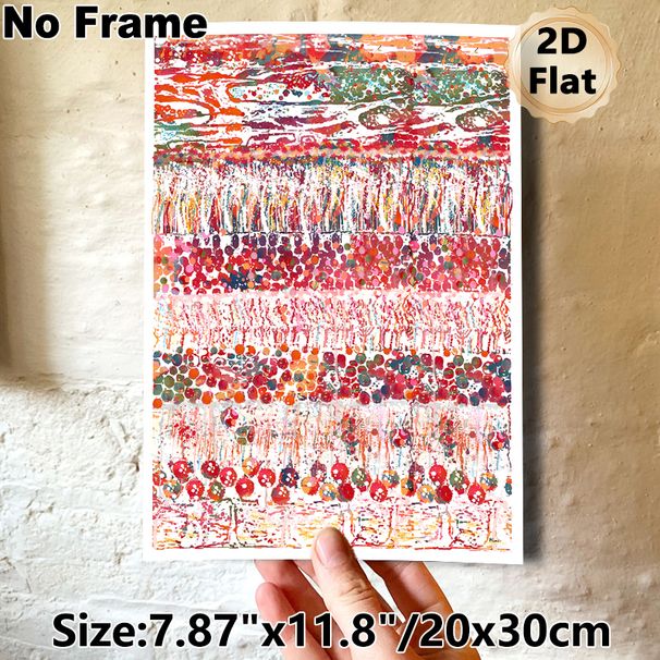 Abstract Art Painting Poster, Vibrant Layered Splatter & Dot Abstract Poster, Eye-catching Artistic Decor Ideal For Living Room, Office_maomaolike.com