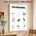 Poke Bowl Recipe Painting Poster, Minimalist Cartoon-style Ingredient Guide Poster, Useful Cooking Reference Ideal For Kitchen Decor_maomaolike.com