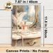 Vanity Dresser With Perfume & Pearls Painting Poster, Soft Watercolor Elegant Vanity Scene Poster, Brings Gentle Refined Ambiance For Bedroom_maomaolike.com