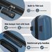 3-Piece Hardshell Travel Luggage Set With TSA Lock & Double Spinner Wheels, Large Capacity Rolling Cases For Family Travel & Business Trip, Lightweight Expandable Suitcases_maomaolike.com