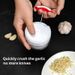 1pc White Hand Pulled In The Kitchen Palm Multi Functional Food Grinder Shredding Machine Garlic Puller_maomaolike.com