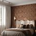 45cm*2000cm Geometric Wood Texture Wallpaper – Waterproof Self Adhesive 3D Wall Paper For Bedroom & TV Background_maomaolike.com