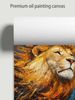 Lion In European And American Oil Painting Style, Rendered With Bold Brushstrokes, Home Décor Artwork, Living Room Feature Wall Decoration._maomaolike.com