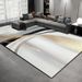 Living Room Rug Large Size Gorgeous Gold Frame Design Bedroom Rug Plush Thickened Machine Washable Thickened Underlay Interior Decorative Rug_maomaolike.com