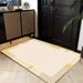 Living Room Rug Large Size Gorgeous Gold Frame Design Bedroom Rug Plush Thickened Machine Washable Thickened Underlay Interior Decorative Rug_maomaolike.com