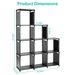 Cube Storage Organizer 9 Cubes Closet Shelves Cabinet Bookcase Non-Woven Fabric Cube Shelf For Living Room Bedroom Office_maomaolike.com
