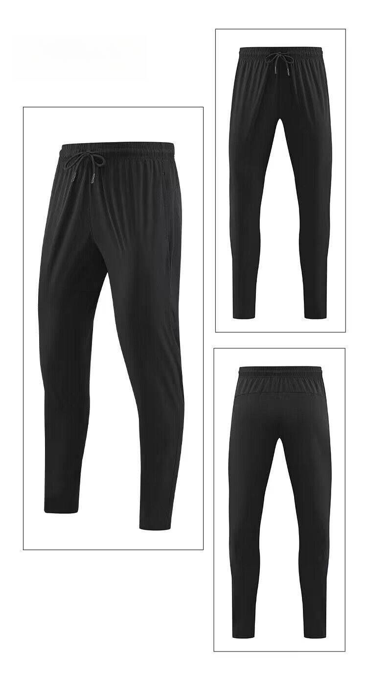Men's Clothing Sports Casual Trousers Thin Elastic Quick-Drying Loose Skinny Pants Running Fitness Training Pants _maomaolike.com