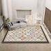 Living Room Rug Large Size Gorgeous Gold Frame Design Bedroom Rug Plush Thickened Machine Washable Thickened Underlay Interior Decorative Rug_maomaolike.com