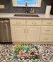 Louisiana Magnolias In Watercolor Memory Foam Kitchen Mat Machine Washable Anti-Fatigue Mat Cushion Comfort Bath Mat Or Kitchen Rug_maomaolike.com