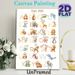 German Animal Alphabet Painting Poster, Soft Watercolor Cute Animal & Letter Illustration Poster, Assists With German Alphabet Learning, Suitable For_maomaolike.com