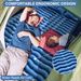 Double Sleeping Pad - Self Inflating Sleeping Mat 4" Extra-Thick for 2 Person with Pillow Built-in Foot Pump Camping Pad for Backpacking, Hiking_maomaolike.com