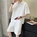 Men's Clothing Ice silk sports suit men summer light luxury men's clothing brand loose short sleeved Polo shirt half zipper_maomaolike.com