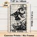 The Fool Tarot Card Painting Poster, Vintage Dictionary Page Style Poster, Black Line Art Tarot Figure With Sun Detail, Ideal For Home, Office And_maomaolike.com
