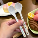 Grade Tableware Cartoon Set Cute Children's Complementary Food Baby Plate Rice Bowl Easy Clean And Resistant To Falling_maomaolike.com