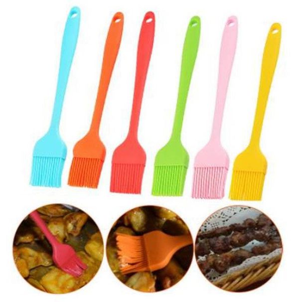 Silicone Barbecue Brush Food Baking Pancake Brush Silicone Oil Brush Cooking Brush Baking Barbecue Brush Silicone Brush_maomaolike.com