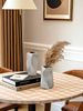 1PC Ceramic Twist Plated Silver Vase Suitable For Bedroom, Balcony, Powder Room, Bedroom, Desk And Other Home Decor Vase Ornaments_maomaolike.com