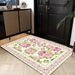 Living Room Rug Large Size Gorgeous Gold Frame Design Bedroom Rug Plush Thickened Machine Washable Thickened Underlay Interior Decorative Rug_maomaolike.com
