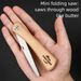 with Wooden Handle Mini Folding Portable Household Foldable Hand Wood Artifact Small Steel Saw_maomaolike.com