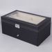 Unisex PU leather 12 pairs of double-layer glasses box sunglasses Sunglasses storage display packaging box_maomaolike.com