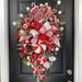 Creative Christmas Upside-Down Tree, Christmas Door Hanging, Christmas Candy Tree Alternative Decoration_maomaolike.com
