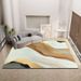 Living Room Rug Large Size Gorgeous Gold Frame Design Bedroom Rug Plush Thickened Machine Washable Thickened Underlay Interior Decorative Rug_maomaolike.com