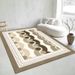 Living Room Rug Large Size Gorgeous Gold Frame Design Bedroom Rug Plush Thickened Machine Washable Thickened Underlay Interior Decorative Rug_maomaolike.com