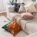 Home Garden Ins Pillow Marble Pattern Gold Stamping Light Luxury Dutch Velvet Pillow Sofa Pillow Bedside Cushion Backrest Cover_maomaolike.com