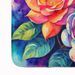 Gardenias In Color Memory Foam Kitchen Mat Machine Washable Anti-Fatigue Mat Cushion Comfort Bath Mat Or Kitchen Rug_maomaolike.com