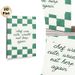 Kitchen Humor Quote Painting Poster, Vintage Green Checkered Handwritten Style Poster, Playful Dining-themed Quote Adds Lighthearted Vibe For Kitchen_maomaolike.com