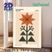 Abstract Botanical Flower Painting Poster, Minimalist Geometric Warm-toned Floral Poster, Understated Artistic Decor Ideal For Living Room, Bedroom Or_maomaolike.com