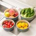 【 Practical For Home Use 】 Double Layer Plastic Drainage, Washing, Kitchen, Living Room, Fruit And Vegetable Basket,_maomaolike.com