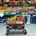 29"*13"*18" 100kg 600d Oxford Cloth Steel Frame Flat Folding Style Black Cloth Silver Frame Garden Folding Cart_maomaolike.com