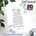Spanish Bible Verse (1 Corinthians 13:4-8) Painting Poster, Soft Watercolor Eucalyptus Accent Poster, Meaningful Love-themed Script Design, Ideal For_maomaolike.com