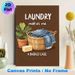 Laundry Themed Painting Poster, Warm-toned Illustrated Laundry Scene Poster, Humorous Witty Quote Design, Ideal Decor For Laundry Room_maomaolike.com