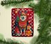 Norwegian Buhund Holiday Christmas Porcelain Ornament Christmas Tree Hanging Decorations For Home Christmas Holiday, Rectangle, Gift, Multicolor_maomaolike.com
