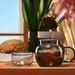 3-piece Set Of Thickened Glass Tea Cups With Lids, Round And Fun Tea Cups, Heat-resistant High Borosilicate Glass Flower Tea Office Cups_maomaolike.com