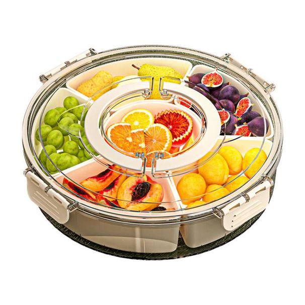 Snack Tray With Handle & Airtight Lid For Household_maomaolike.com