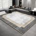 Living Room Rug Large Size Gorgeous Gold Frame Design Bedroom Rug Plush Thickened Machine Washable Thickened Underlay Interior Decorative Rug_maomaolike.com