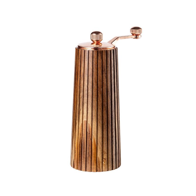 Kitchen Creative Wooden Hand Cranked Pepper Grinder_maomaolike.com