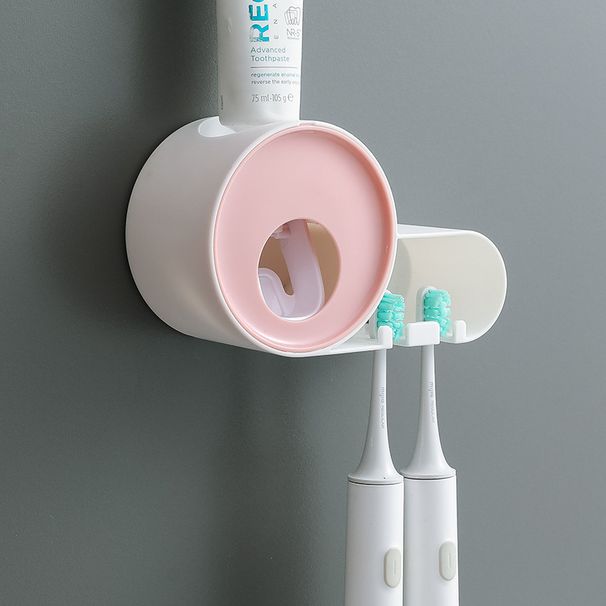 Light Luxury Toothbrush Holder Automatic Toothpaste Squeezer Wall-mounted Punch-free Children's Toothbrush Hanger Chattering_maomaolike.com