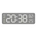 Metal Brushed Feel Wall New Multi-Functional LED Electronic Hot Selling Simple Alarm Clock_maomaolike.com