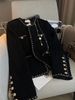 Women's Clothing light luxury small tweed black short jacket all-match royal sister style baseball jacket spring_maomaolike.com