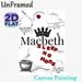 Macbeth Themed Painting Poster, Dark Gothic Literary Art Poster, Showcases Iconic Quotes & Symbolic Elements, Ideal For Study And Literary_maomaolike.com