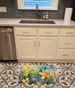 Daffodils In Watercolor Memory Foam Kitchen Mat Machine Washable Anti-Fatigue Mat Cushion Comfort Bath Mat Or Kitchen Rug_maomaolike.com
