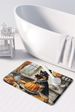 German Shepherd Fall Kitchen Pumpkins Memory Foam Kitchen Mat Machine Washable Anti-Fatigue Mat Cushion Comfort Bath Mat Or Kitchen Rug_maomaolike.com