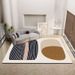 Living Room Rug Large Size Gorgeous Gold Frame Design Bedroom Rug Plush Thickened Machine Washable Thickened Underlay Interior Decorative Rug_maomaolike.com