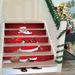 6Pcs Christmas Stair Stickers Removable Self Adhesive Santa Claus Pattern Staircase Decals Waterproof PVC Tile Stair Risers Decals_maomaolike.com