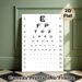 Eye Chart Painting Poster, Clear Black-and-White Visual Acuity Chart Poster, Practical Vision Testing Tool, Suitable For Clinic, Home And Optometry_maomaolike.com