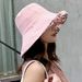 Hot Sale 2024 Women's Bucket hat Panamanian Women Four Seasons Big Brim Double-Sided Fisherman Hat Sun Visor Cap_maomaolike.com