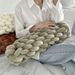 Home Garden Twist Knot Pillow Nordic Ins Bedroom Plush Cushion Living Room Decoration Sofa Pillow_maomaolike.com